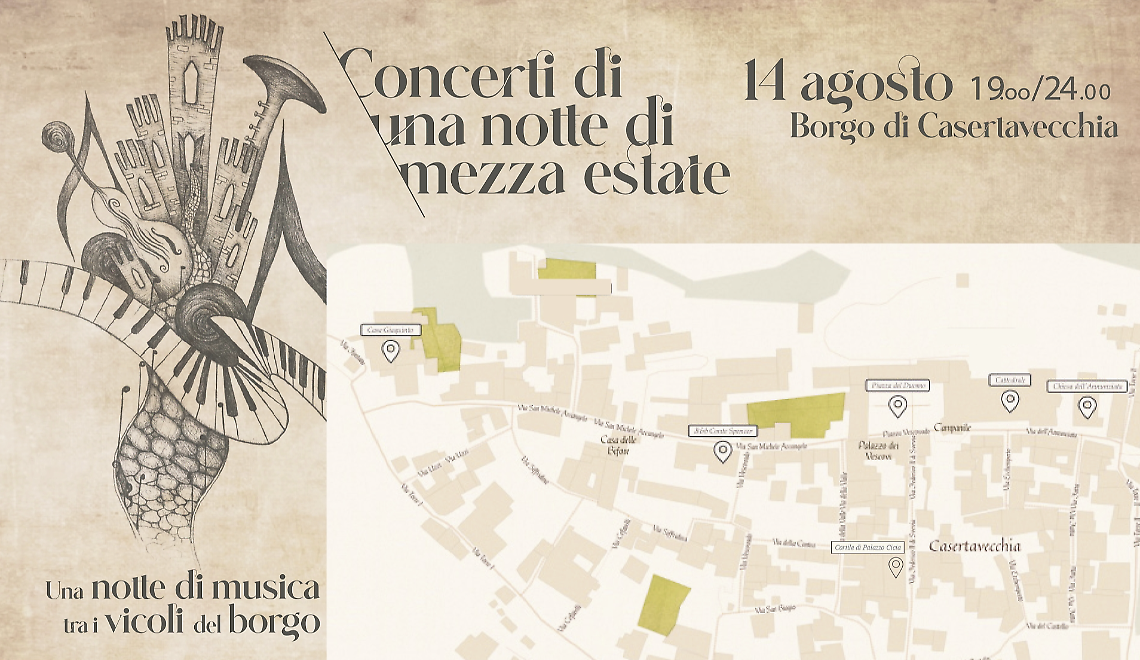 Casertavecchia per una notte diventa il borgo della musica