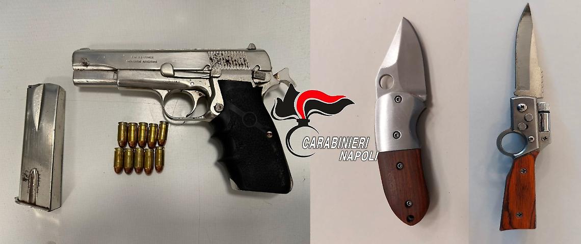 Armi e parcheggiatori abusivi, i controlli del sabato sera