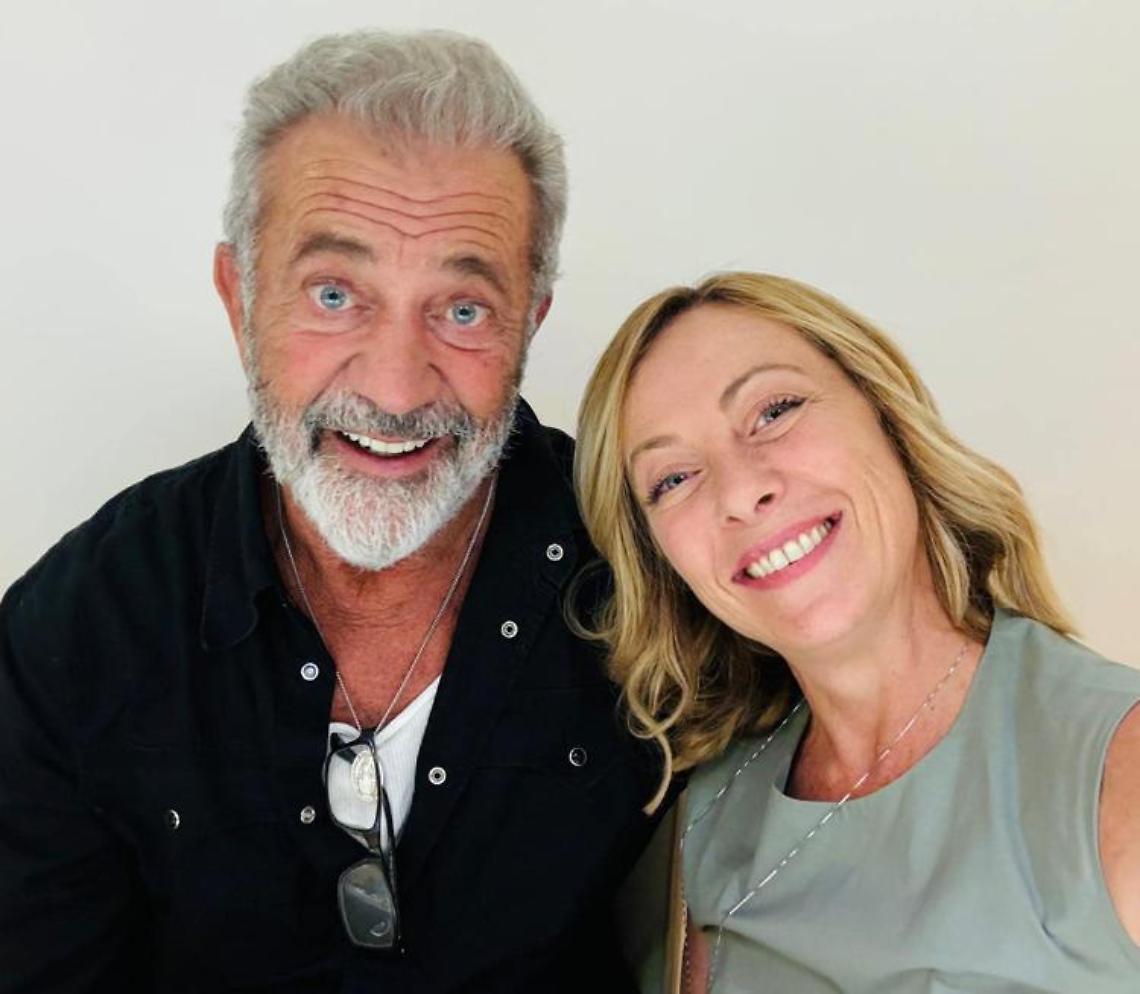 Giorgia Meloni, selfie con Mel Gibson: ecco “Mel & Mel"