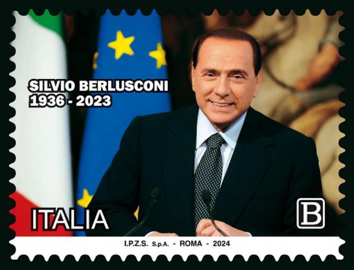 Emesso francobollo commemorativo per Silvio Berlusconi