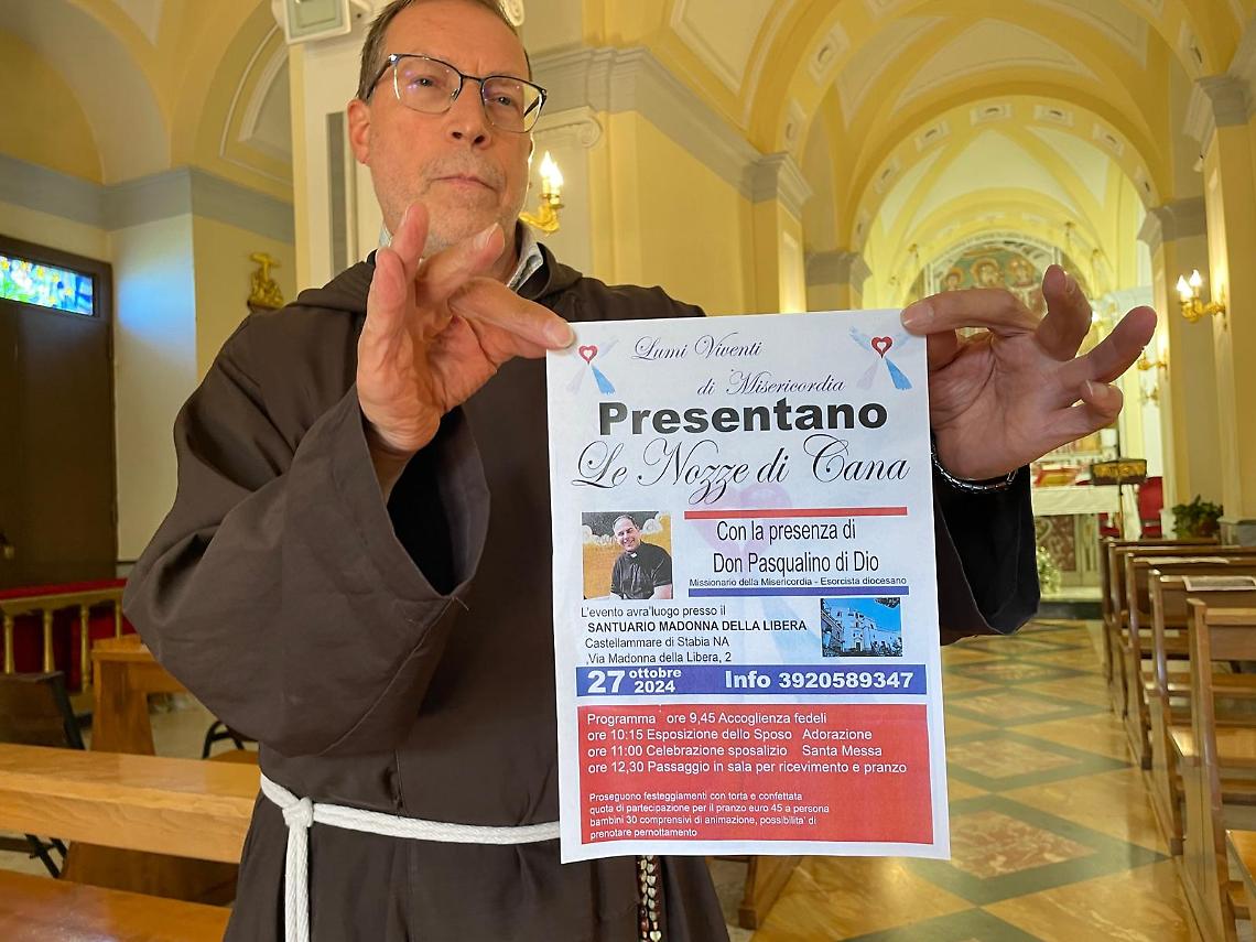 "Le Nozze di Cana": l'invito di padre Franco al Santuario della Madonna della Libera