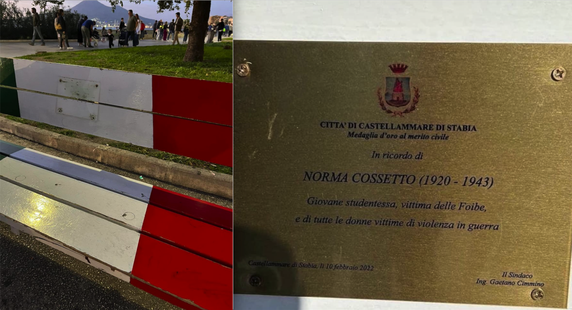 Vandali sradicano la targa in memoria di Norma Cossetto