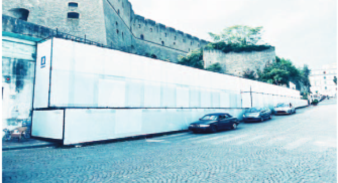 San Martino, muro impacchettato ma lavori al palo