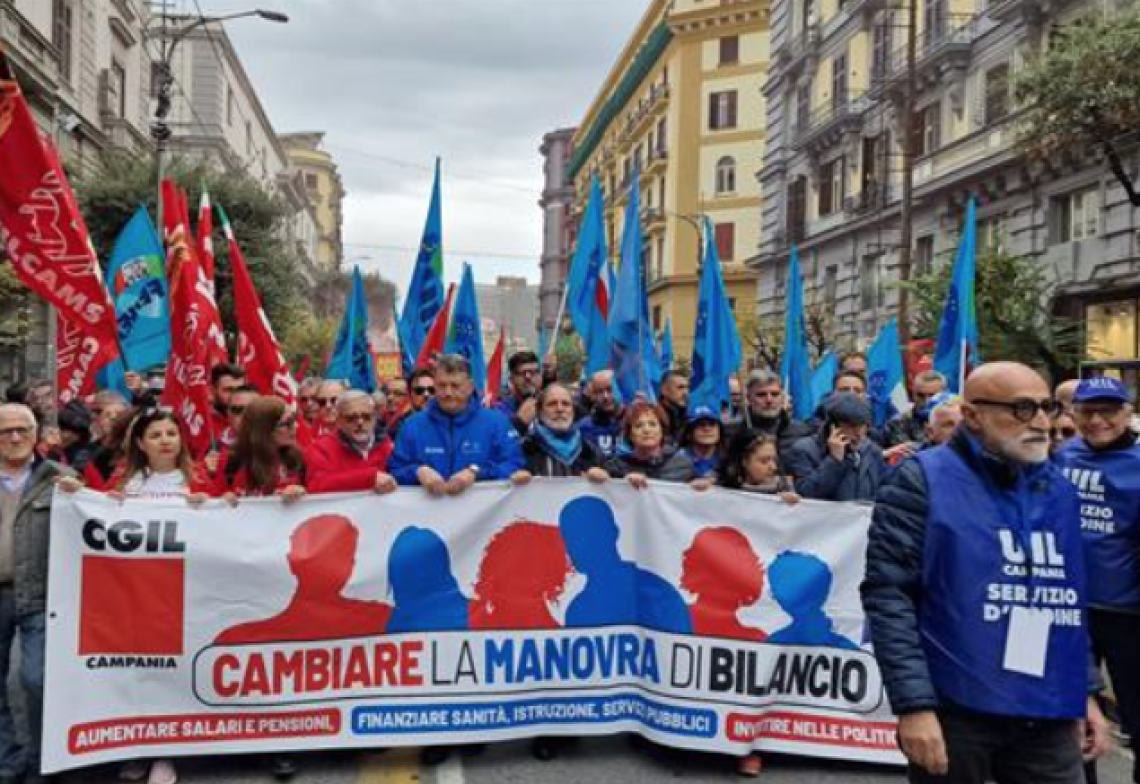Sciopero generale, 30mila in corteo a Napoli