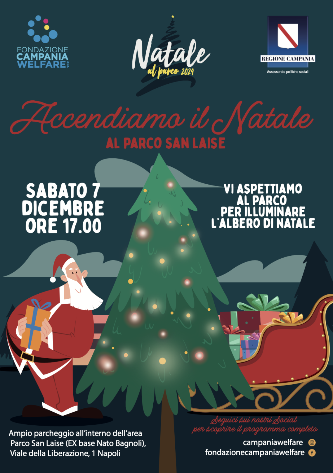 Natale al Parco: si anima il villaggio gratuito della Fondazione Campania Welfare