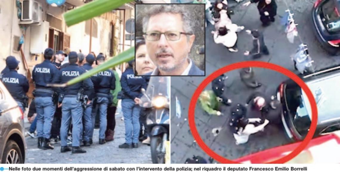 Botte al deputato Borrelli, scatta il blitz