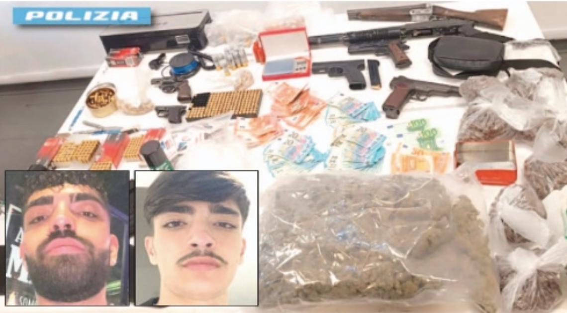 Venti di faida alle Case Nuove, la polizia sequestra un arsenale