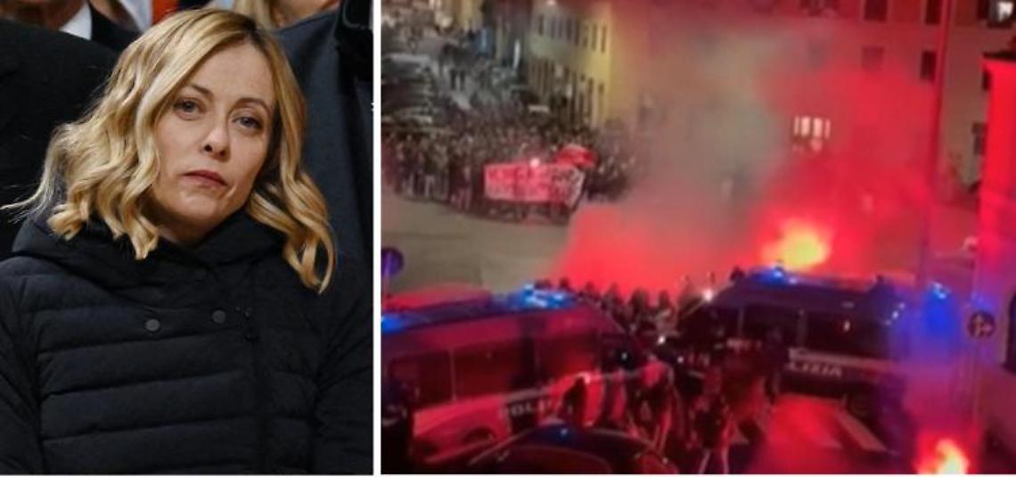 Ramy, agenti feriti a corteo Roma. Meloni: «Ennesimo ignobile episodio»