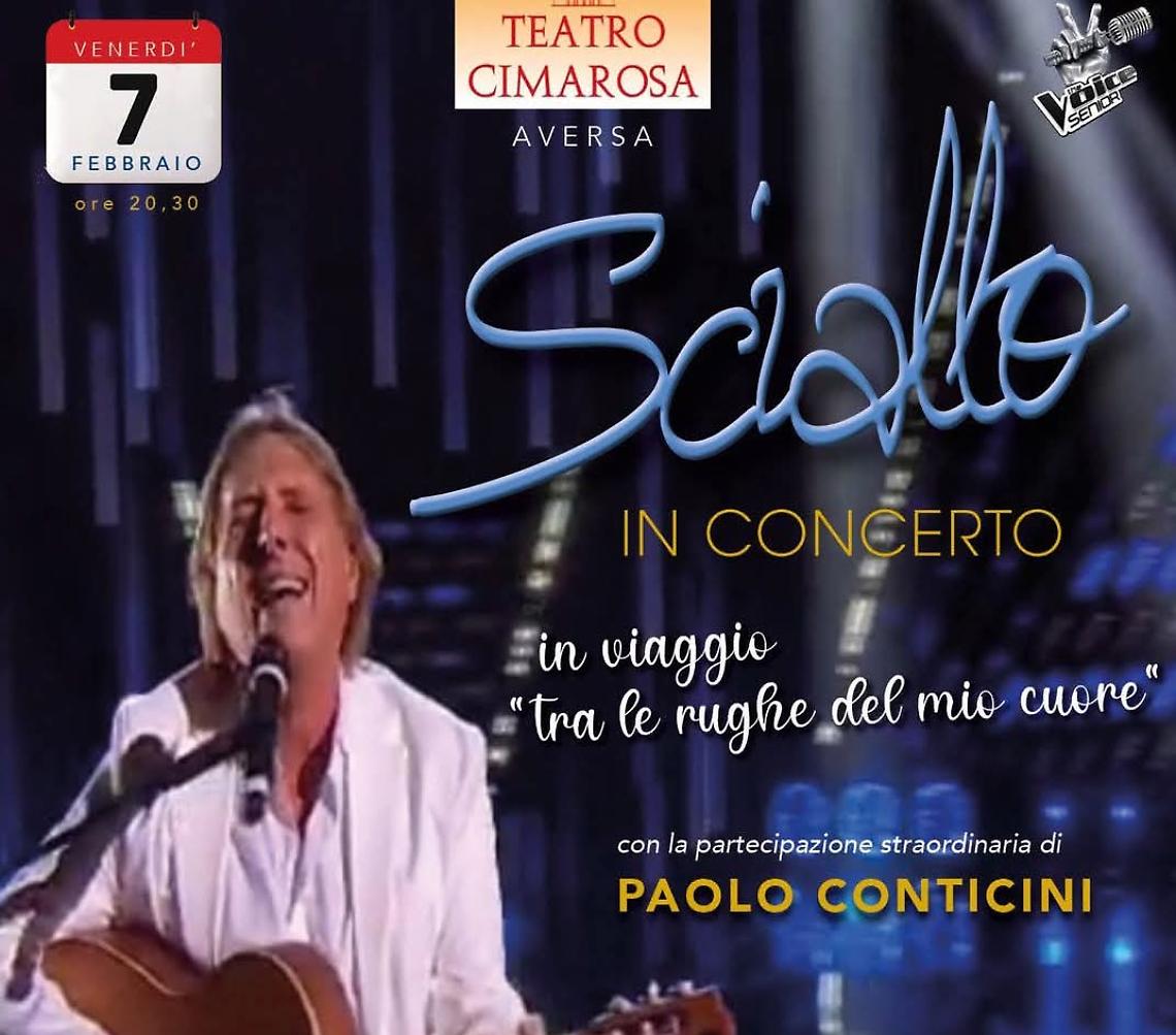 Sciallo in concerto 7 febbraio al Cimarosa di Aversa con Paolo Conticini