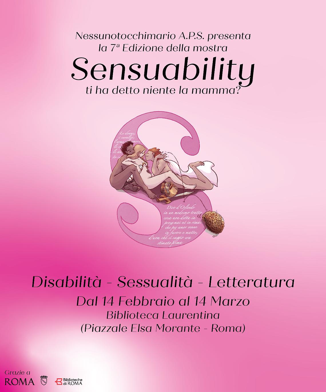 “Sensuability: ti ha detto niente la mamma?”, torna a Roma la mostra di fumetti che rompe i pregiudizi su disabilità e sessualità