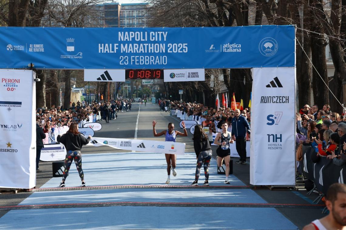 Napoli City Half Marathon, assolo dei keniani Wafula e Jerotich