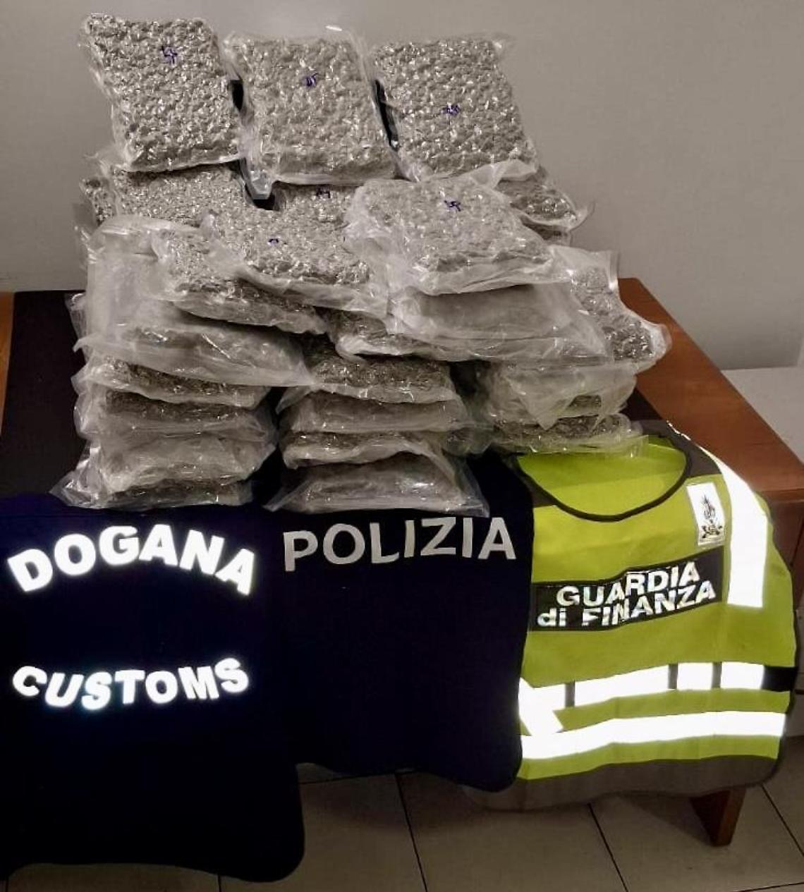 Marijuana da Dubai, maxisequestro all'aeroporto di Capodichino