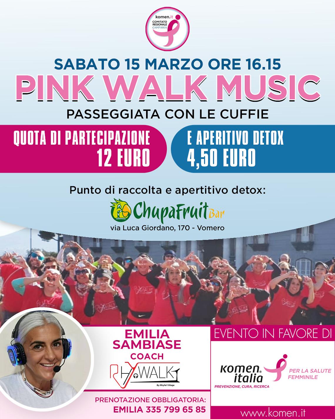 Marzo donna 2025, le attività di Komen in Campania tra sport e prevenzione