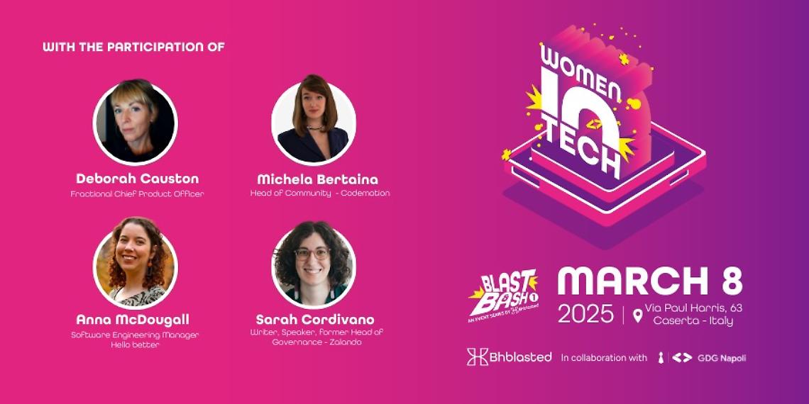 Women in Tech, per l’8 marzo un evento su inclusione e innovazione femminile nel tech