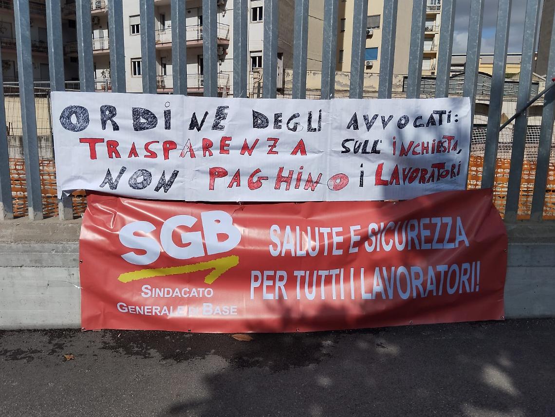 Ordine degli Avvocati, protesta dei lavoratori