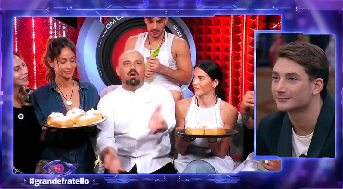 GF Vip, "Zio Rocco" entra nella casa e conquista tutti con la sua brioche pandoro