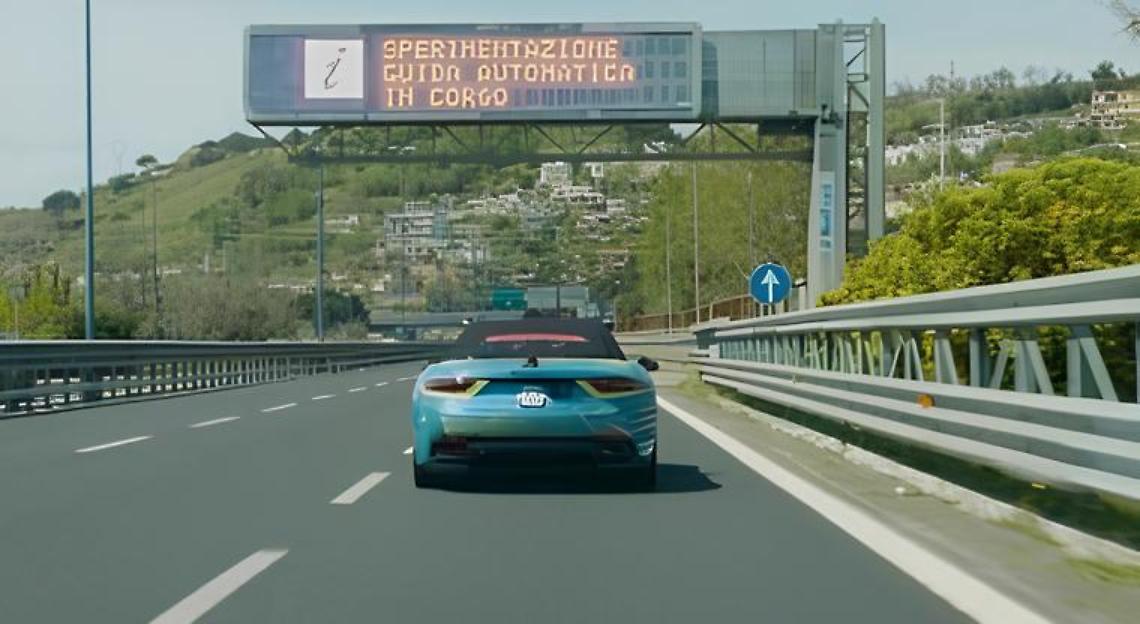 Guida autonoma, test  a traffico aperto sulla Tangenziale