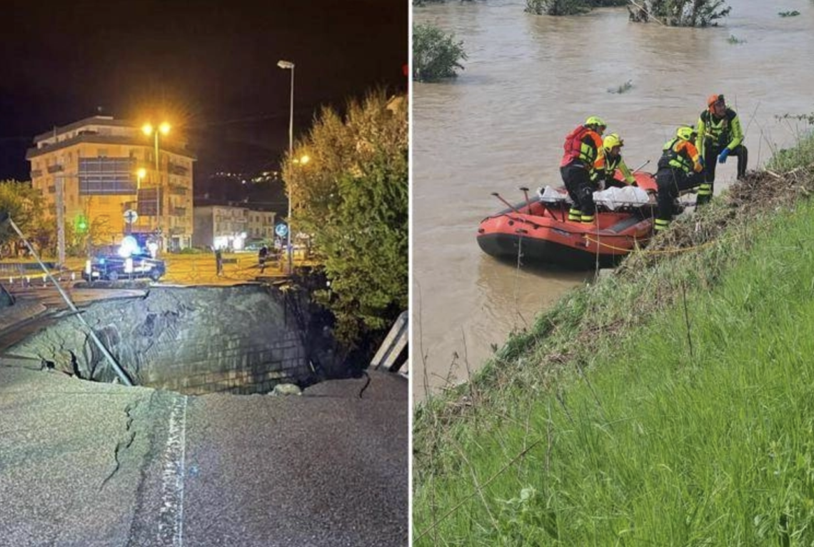 Maltempo, morti padre e figlio trascinati da piena torrente Agno