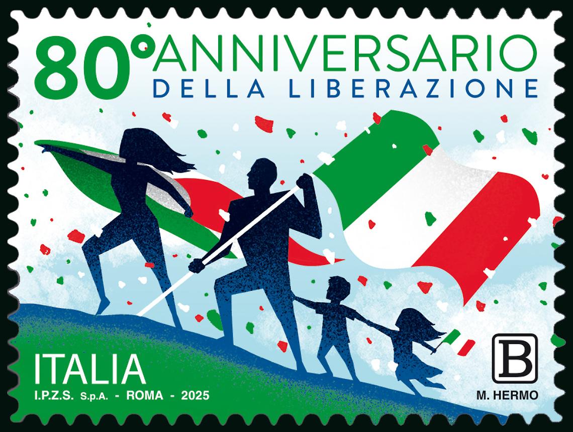 Un francobollo per l'anniversario della Liberazione