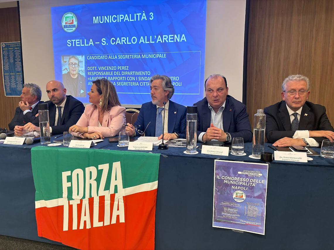 Forza Italia, congresso a Napoli tra territorio e prospettiva europea
