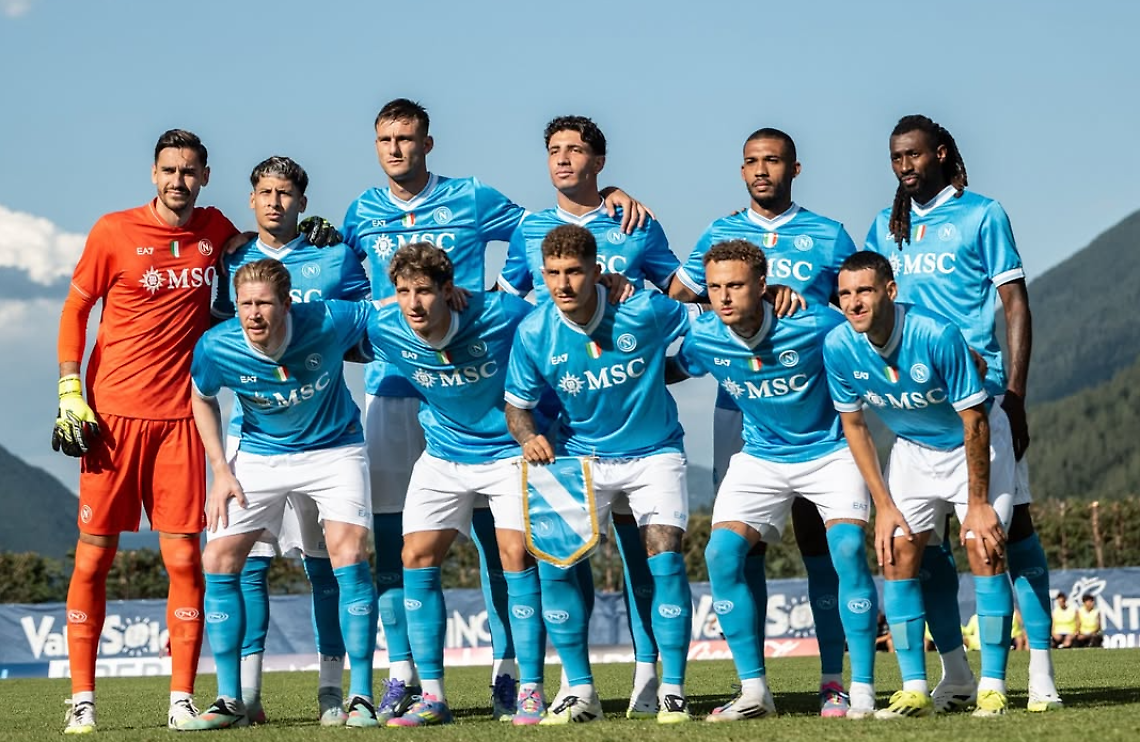 Napoli battuto 2-0 in amichevole dall'Arezzo