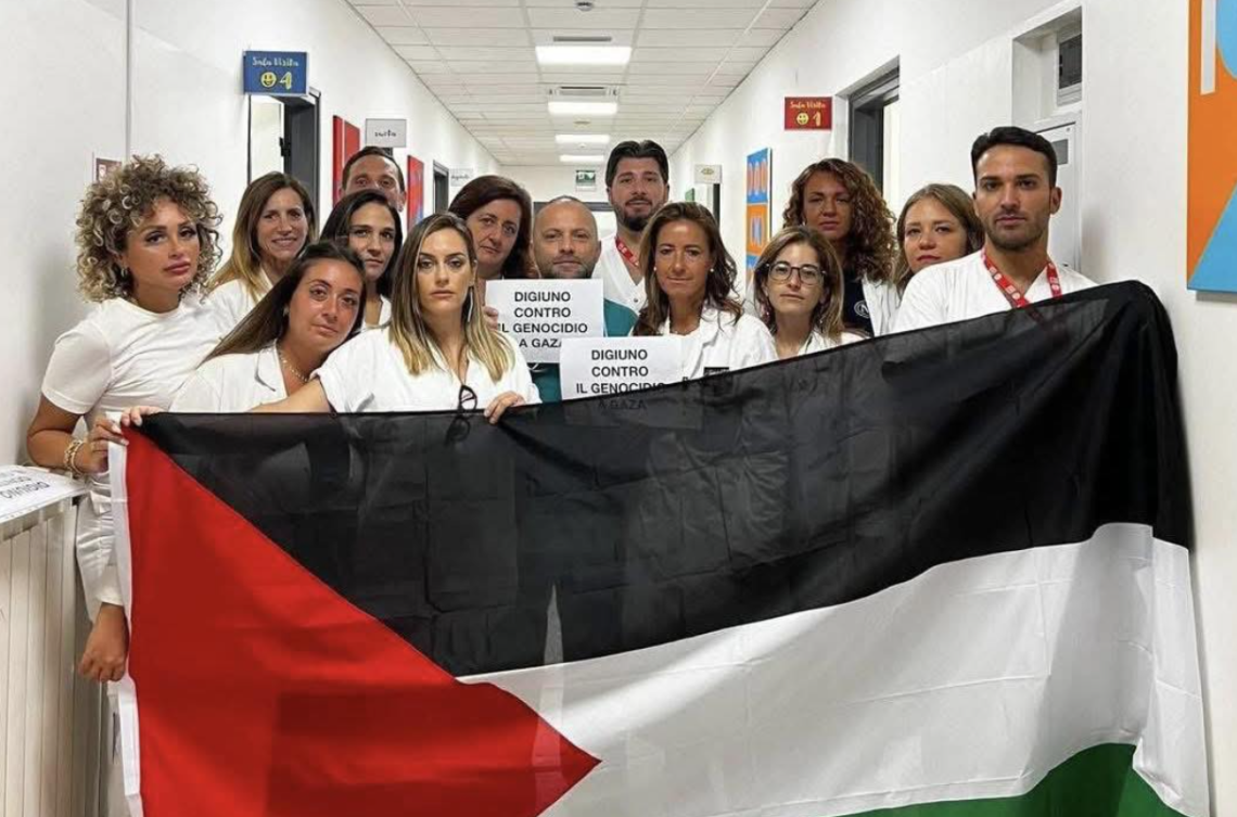 Sanitari di Napoli aderiscono allo sciopero della fame per Gaza