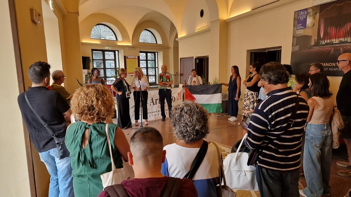 Anche a Napoli letti i nomi dei giornalisti uccisi a Gaza