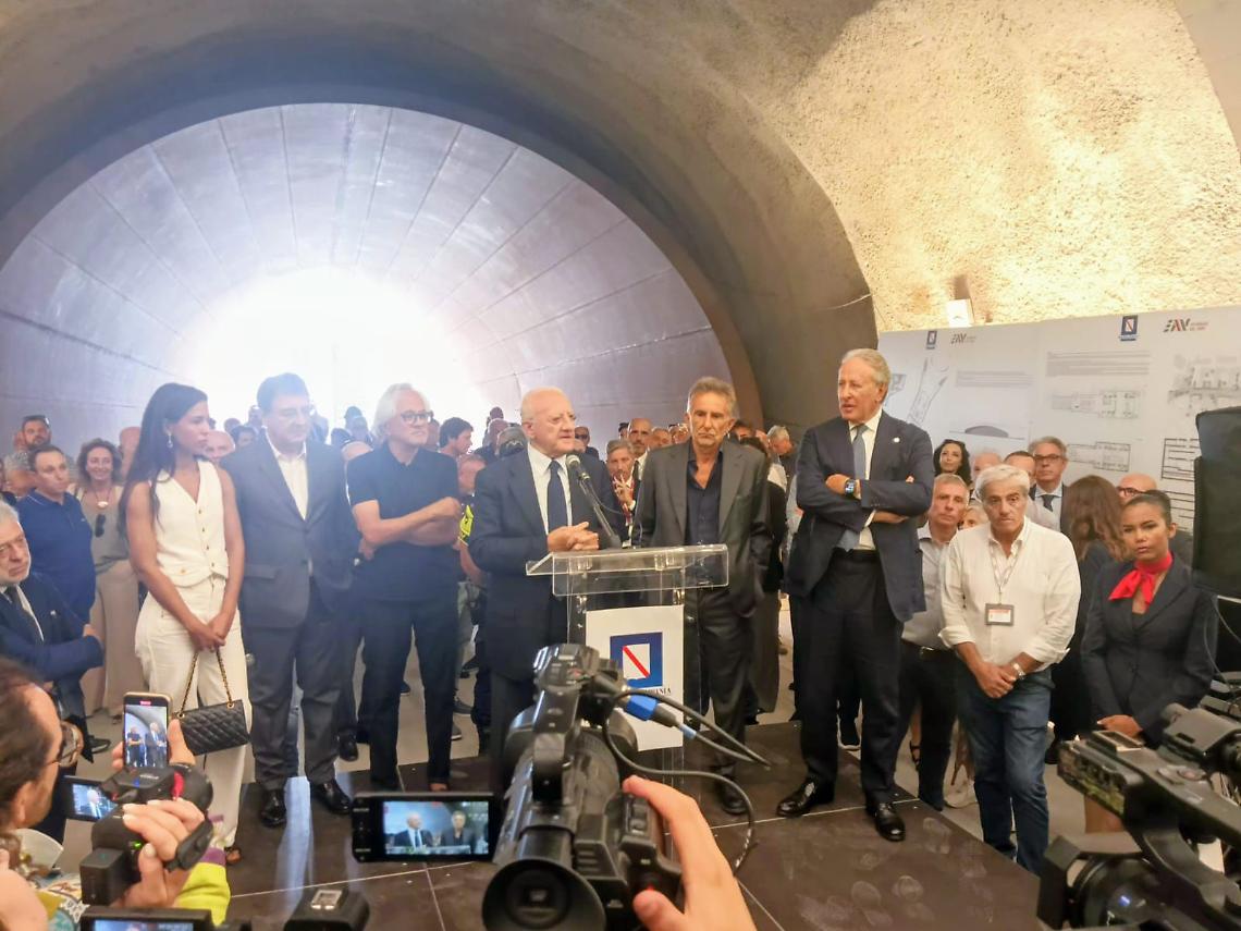 Metro Linea 7, De Luca e Anish Kapoor a Monte Sant'Angelo