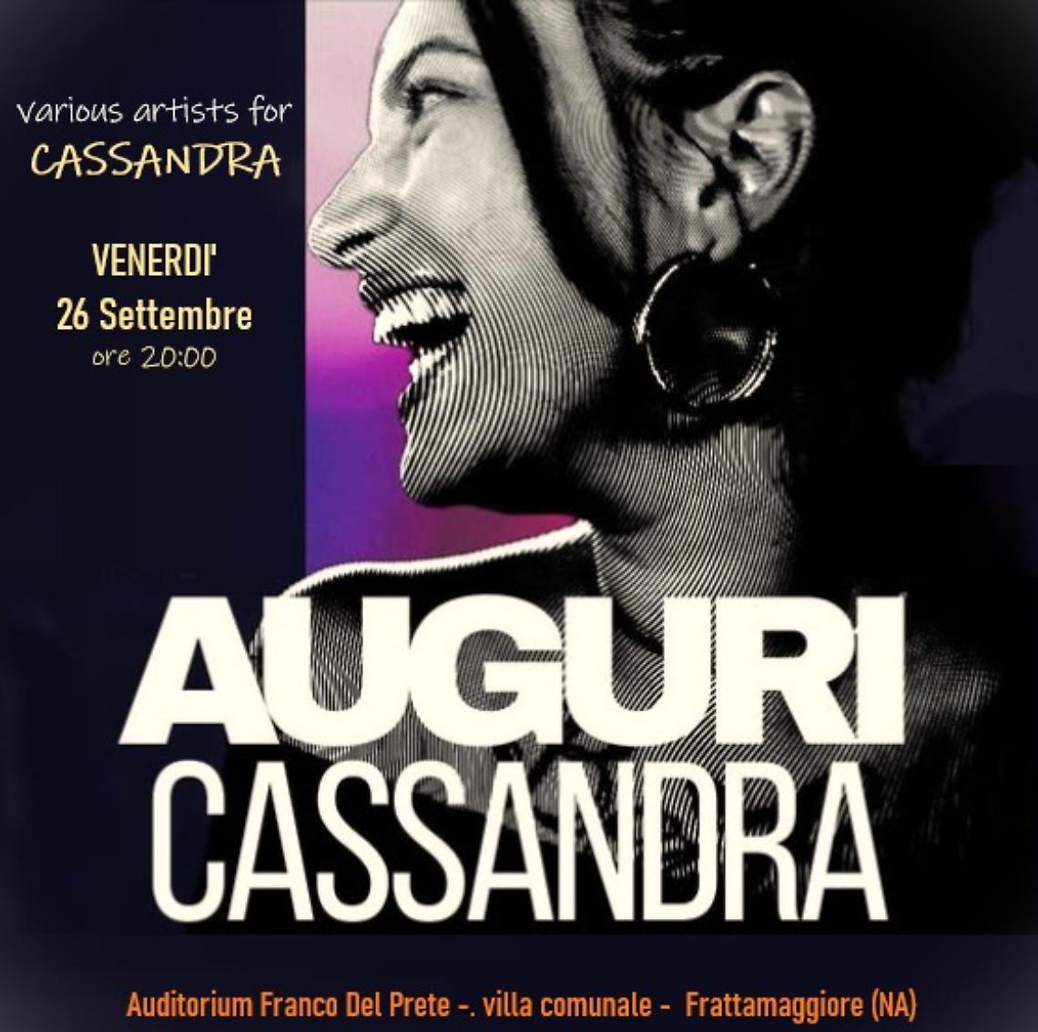 Oggi il tributo musicale per Cassandra