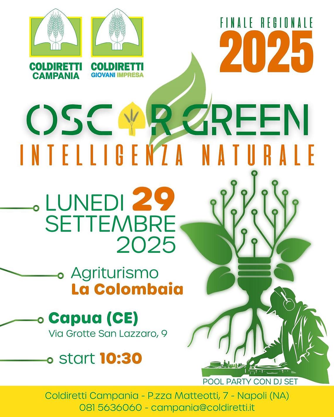 Oscar Green 2025: agricoltori del futuro targati Coldiretti Campania 