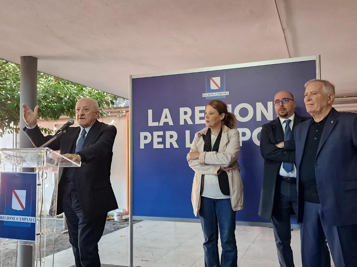 De Luca al Collana: completiamo le demolizioni