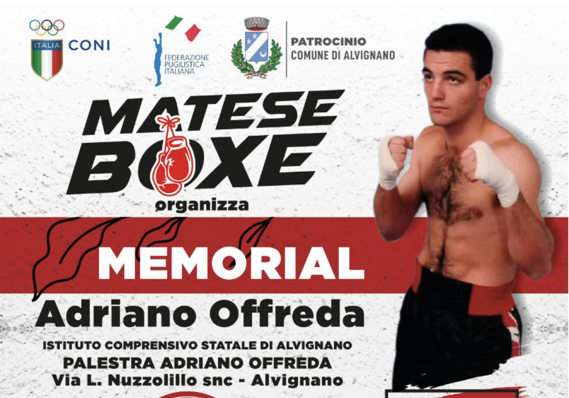 Alvignano e la Matese Boxe ricordano Adriano Offreda, il guerriero che rivive nei pugni del figlio