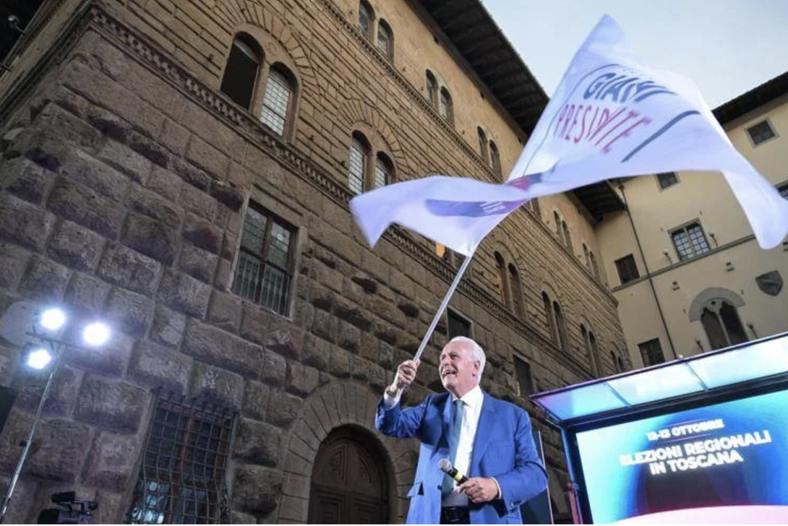Elezioni regionali Toscana 2025, proiezioni: Giani oltre il 50%