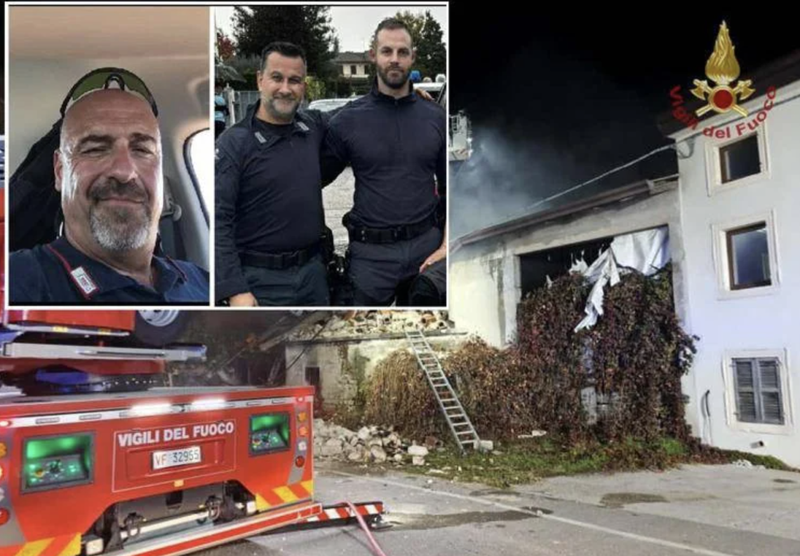 Esplosione durante sgombero casolare, morti tre carabinieri. Fermati tre fratelli, in casa bombole di gas e molotov