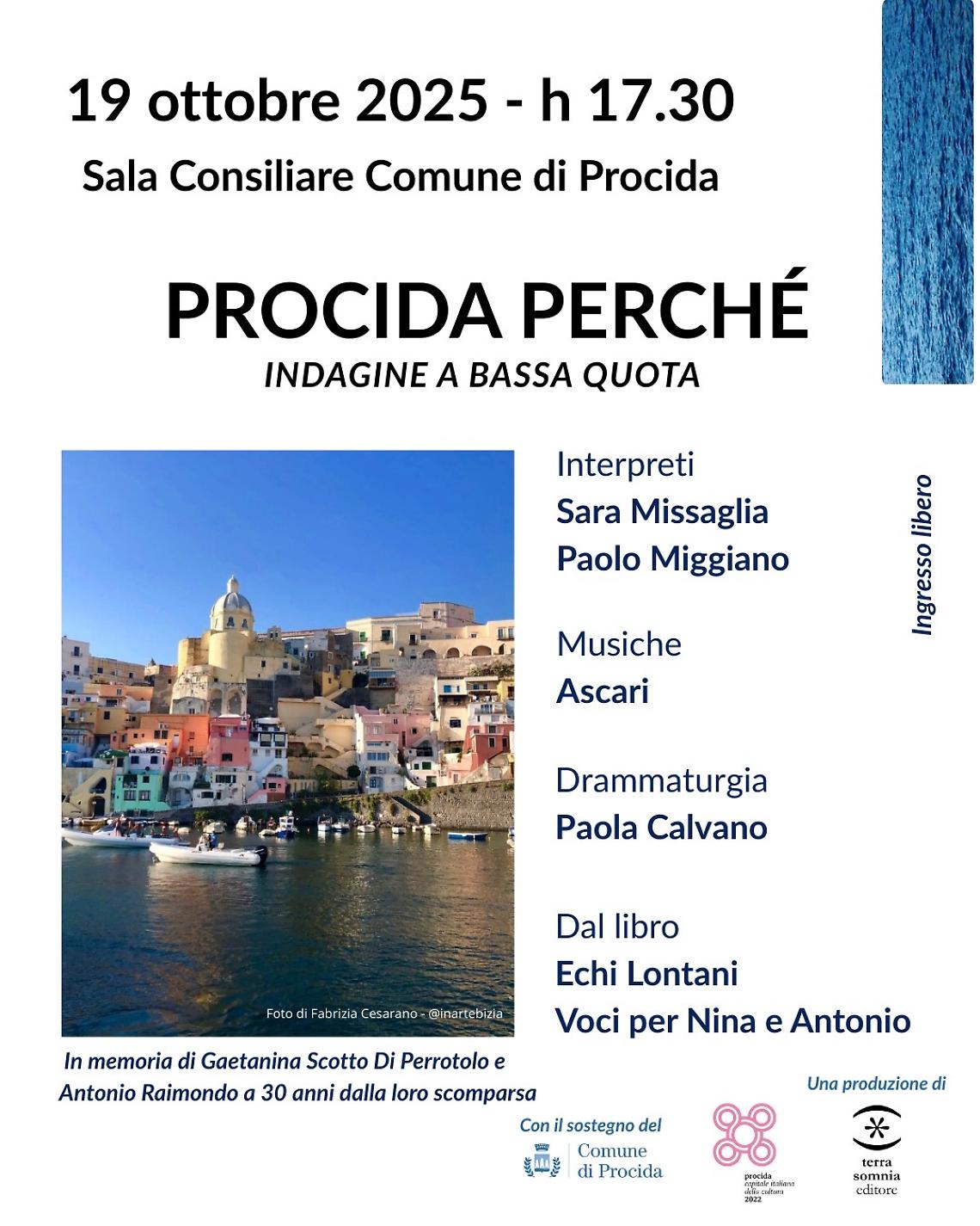 “Procida perché - Indagine a bassa quota”, per ricordare Nina e Antonio