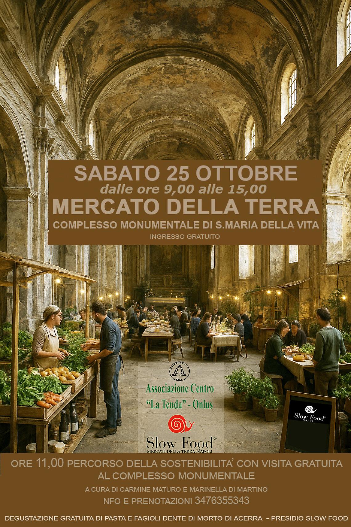 Il Mercato della Terra di Slow Food Napoli arriva al Rione Sanità