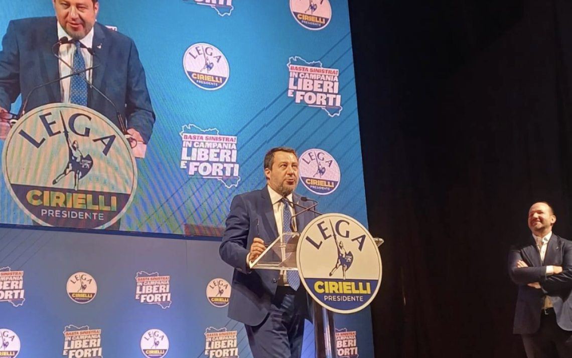 Salvini a Napoli: «In Campania si può vincere»