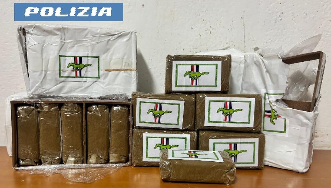 Panetti di droga nascosti dentro l'auto, arrestato 21enne