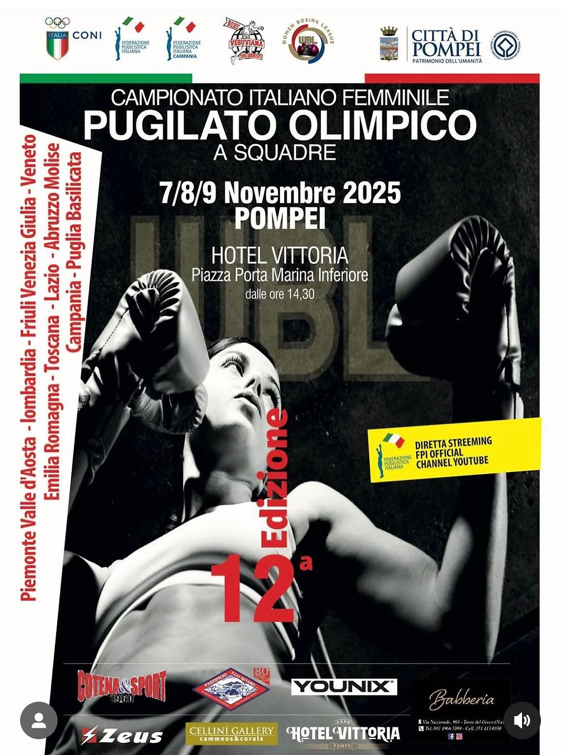 A Pompei la Woman Boxing League: week end di pugilato femminile e giovanile