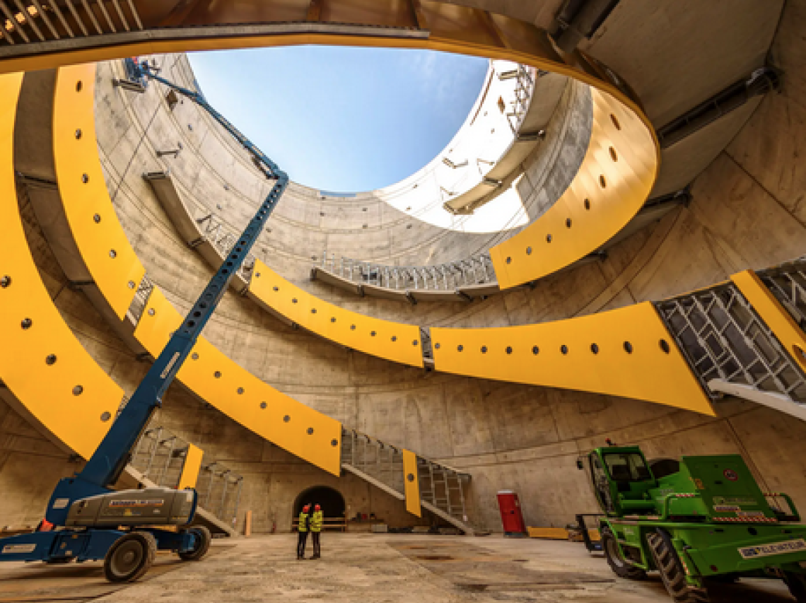 Stazione Capodchino verso la fine dei lavori