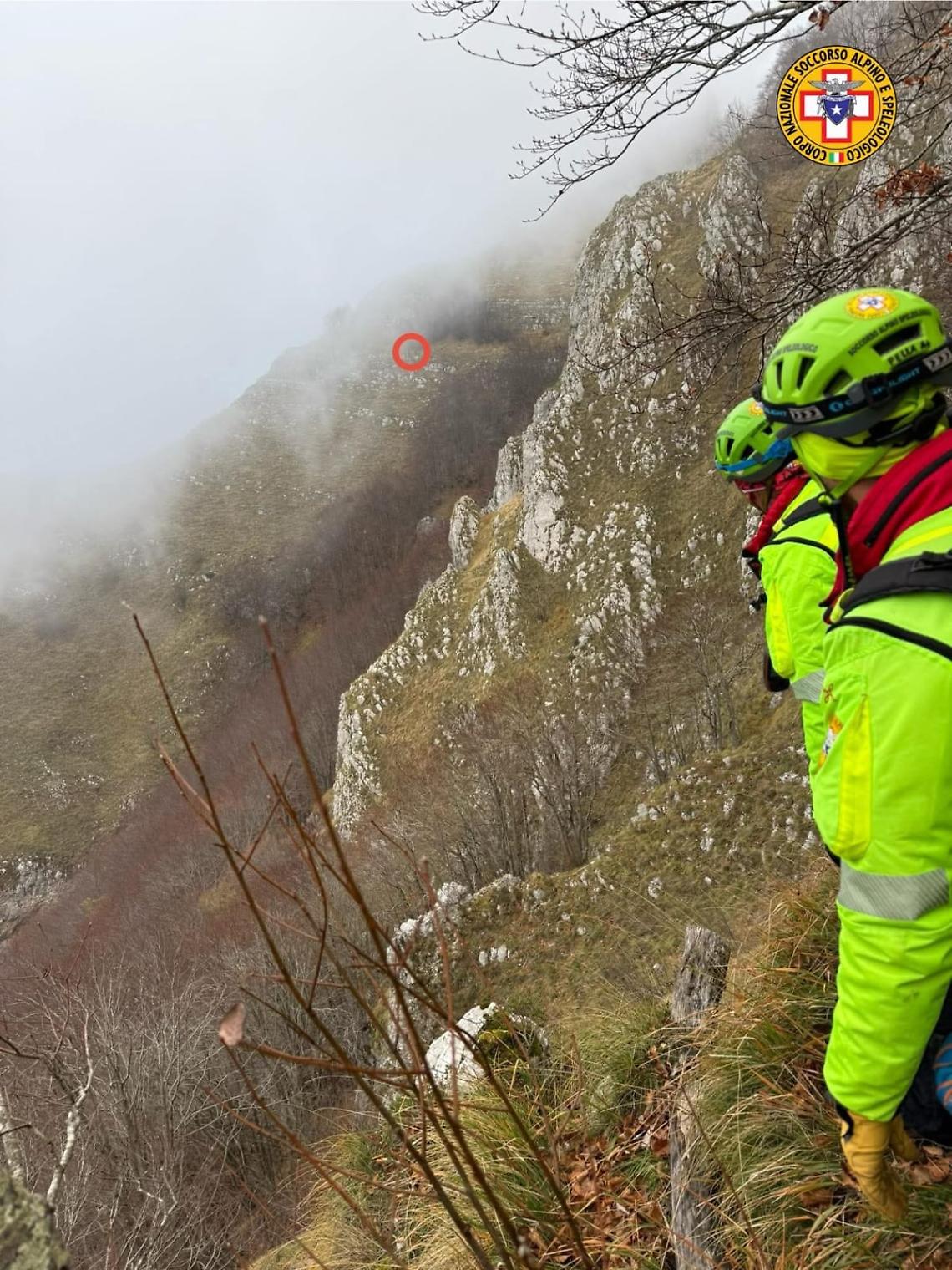 Salvi i tre alpinisti bloccati sul Terminio