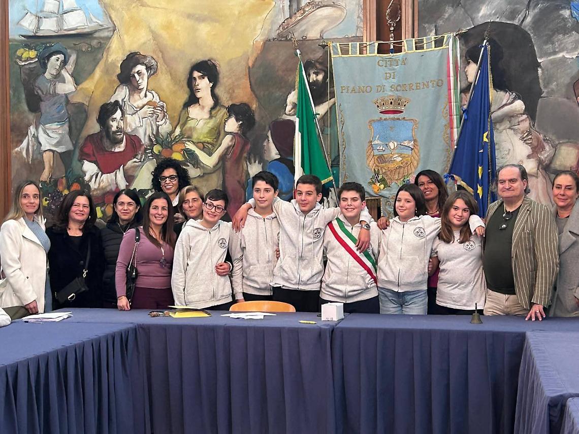 Riunito a Piano di Sorrento il Consiglio comunale dei ragazzi
