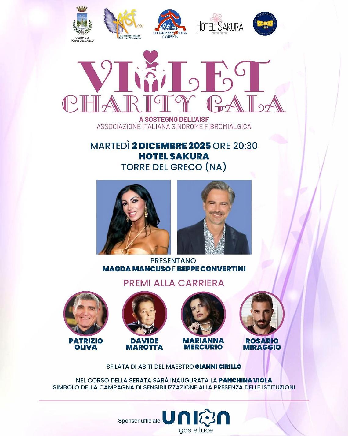 Il “Violet Charity Gala” per sostenere la lotta alla Fibromialgia