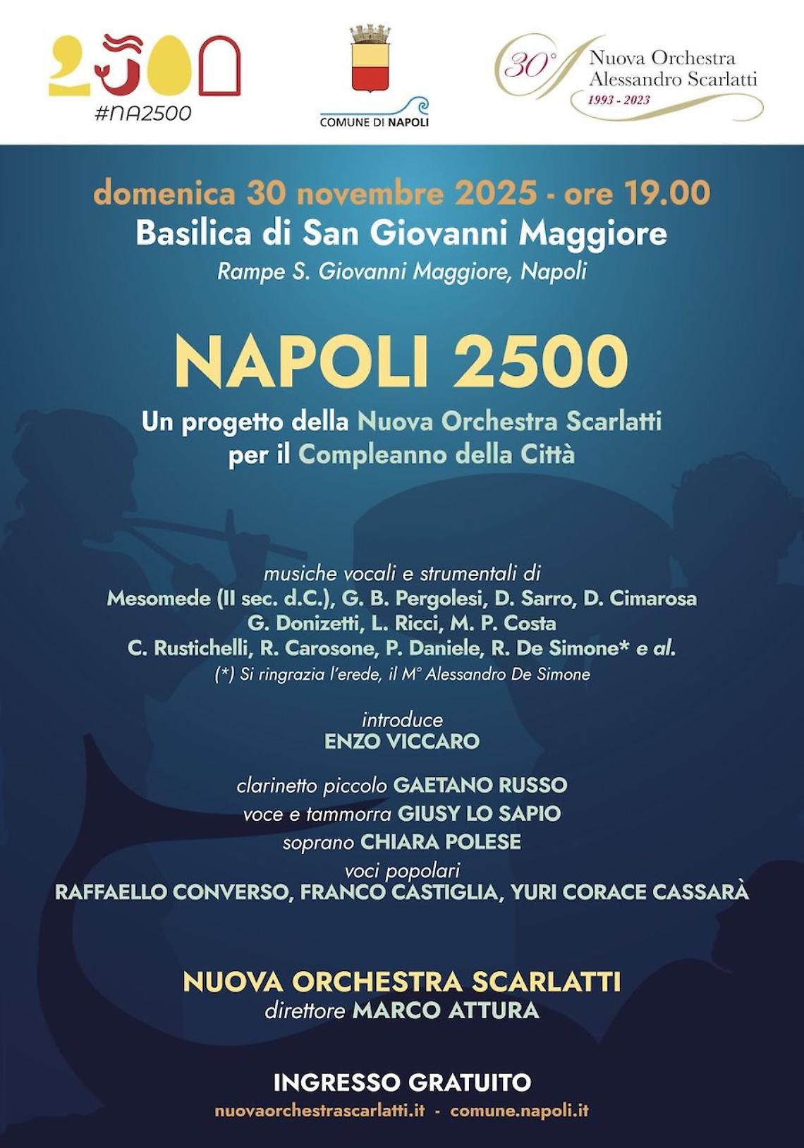 Napoli 2500, dai Greci a Pino Daniele e Roberto De Simone