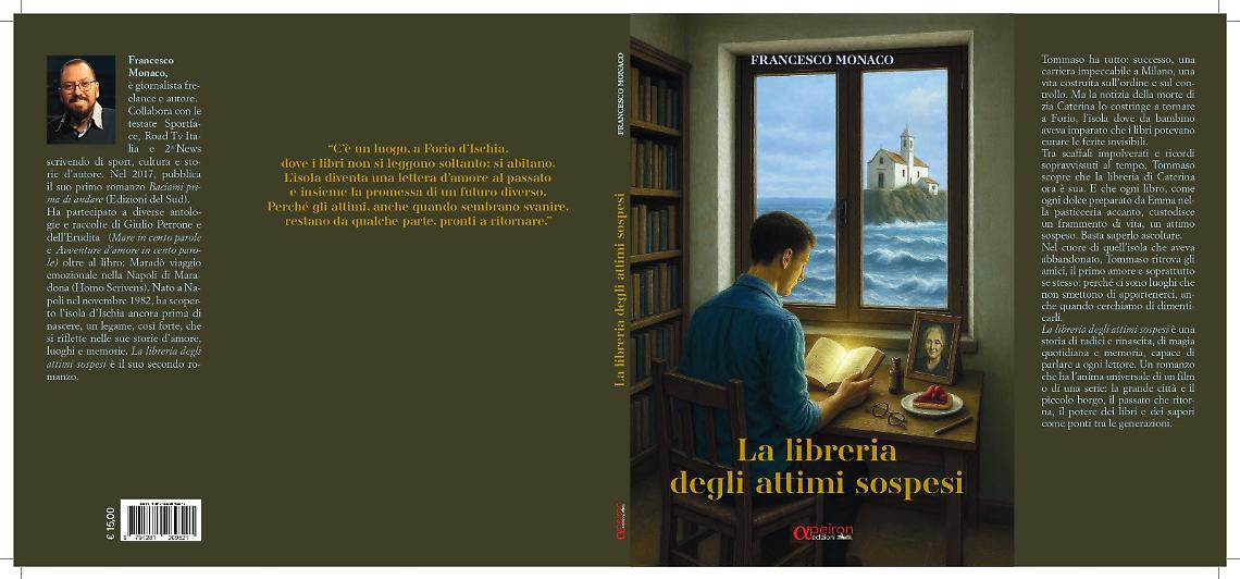 “La libreria degli attimi sospesi”, il nuovo romanzo di Francesco Monaco