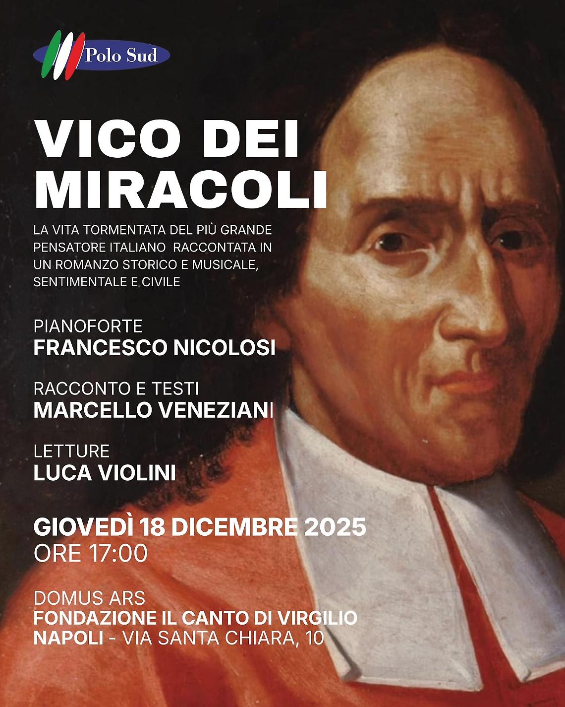 &ldquo;Vico dei miracoli&rdquo;, in scena la vita visionaria di Vico