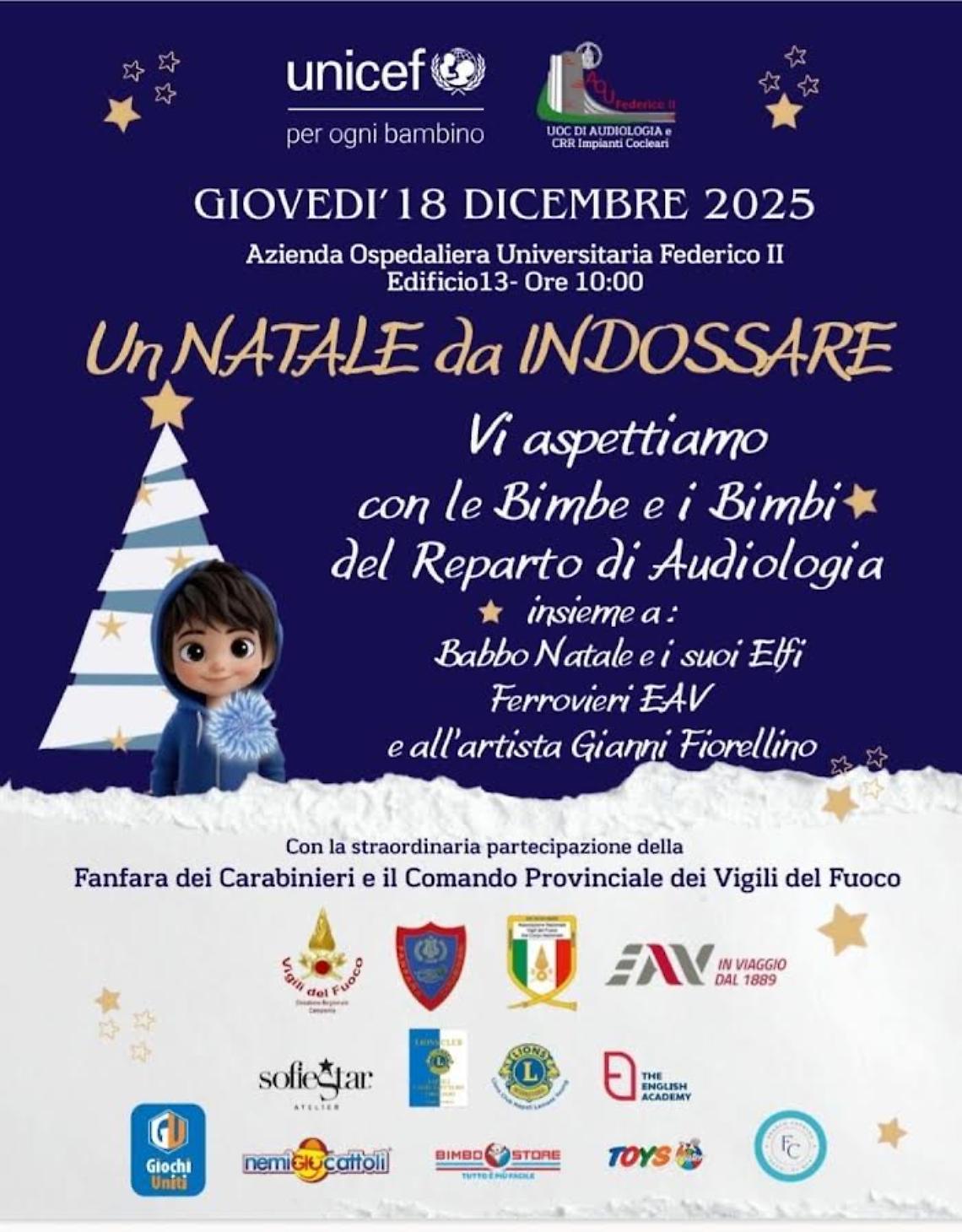 &ldquo;Un Natale da indossare&rdquo;: alla Federico II la festa che unisce famiglie, bambini e istituzioni