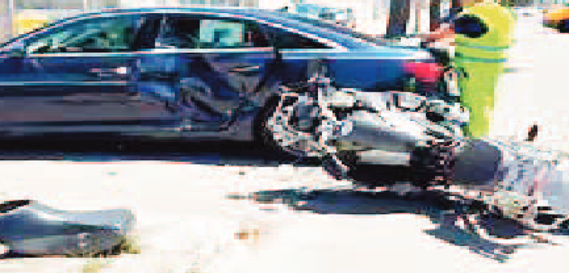 Scooter contro un&rsquo;automobile, muore un sessantenne