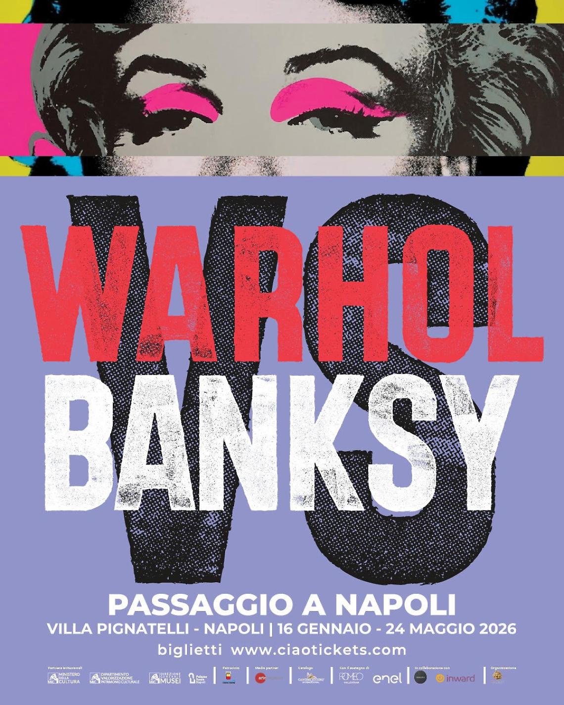Warhol vs Bansky, la mostra a Villa Pignatelli