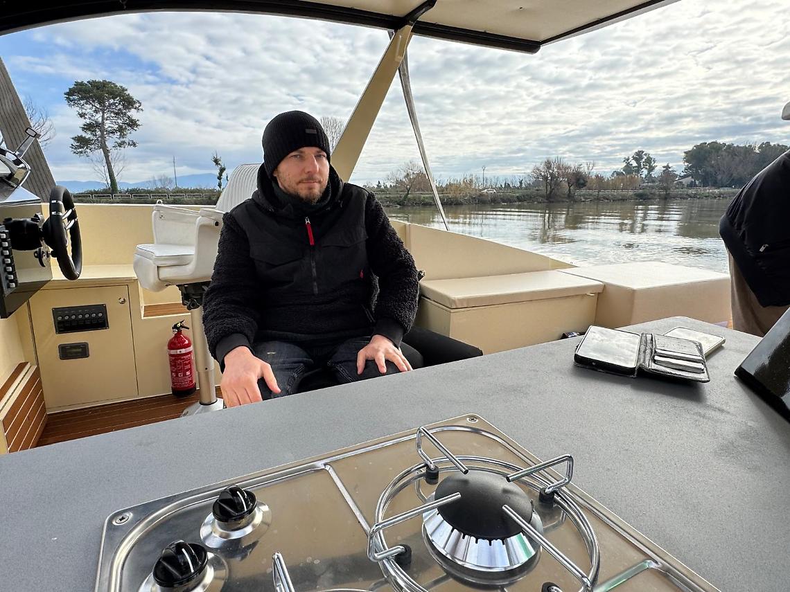 Varata "Olimpia", costruita dal CNT, con la rampa personalizzata 